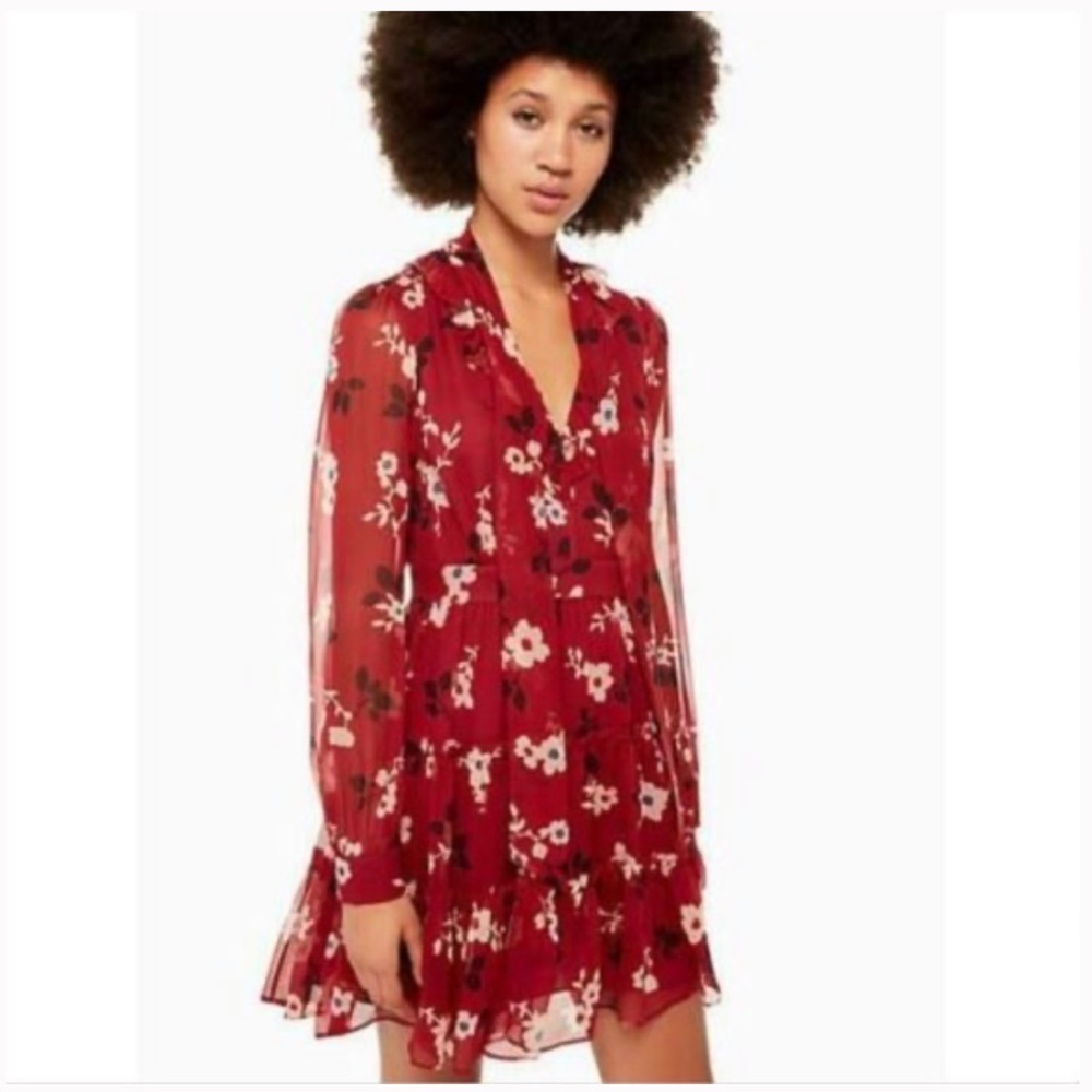 NWOT Kate Spade Camelia Chiffon Mini Dress